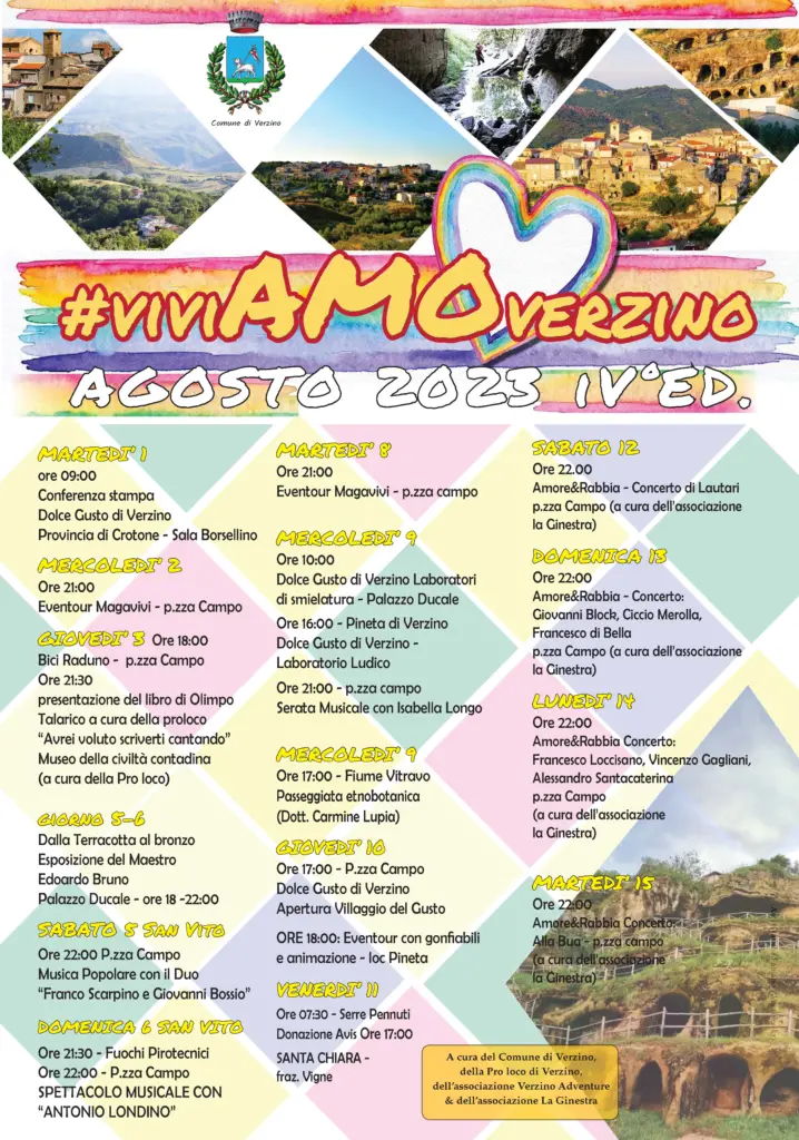 Calendario eventi #viviAMOverzino 2023